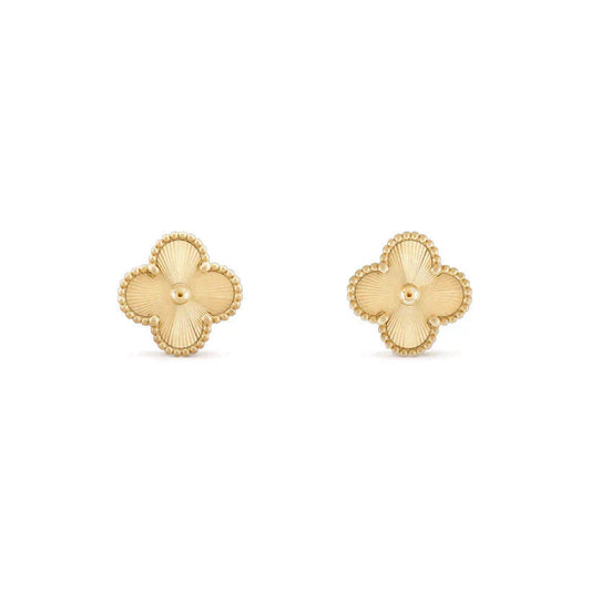 [WZQ]CLOVER MEDIUM 1 MOTIFS LASER EARRINGS